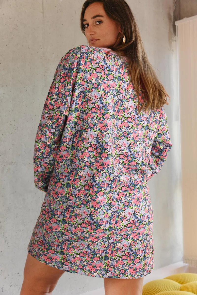 Robe sweat - Confettis Violet