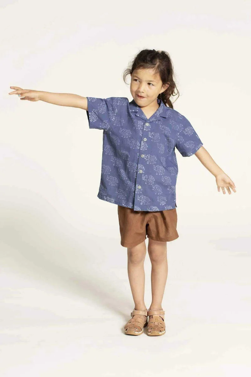 Patron de couture PDF | Chemise tropicale enfant | Wardrobe by Me