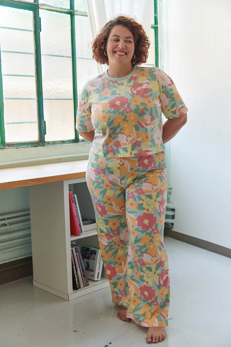 Pyjama Long Coton BIO - Allamanda Vert