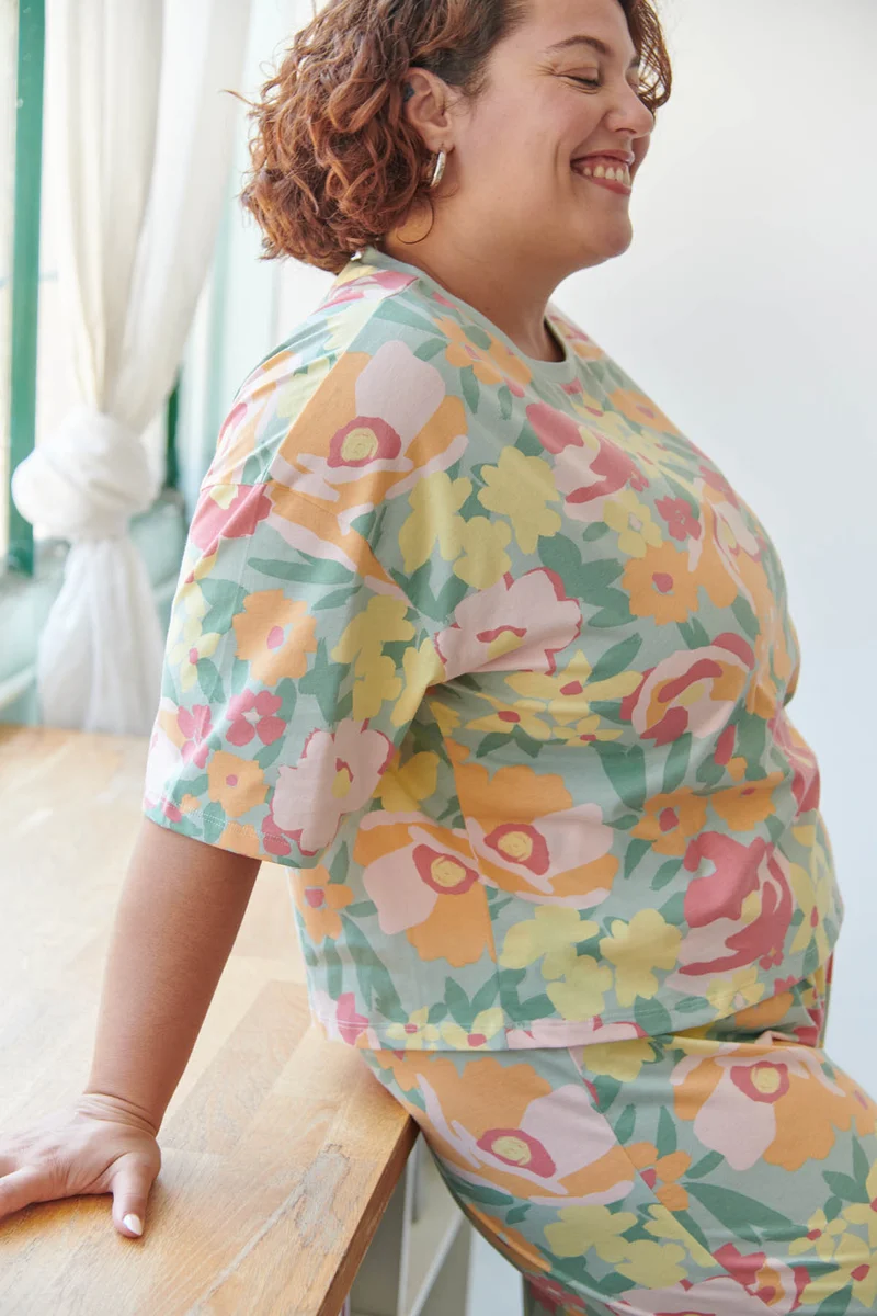 Pyjama Long Coton BIO - Allamanda Vert