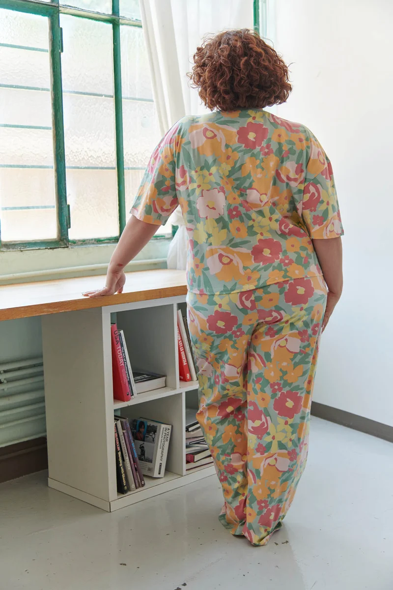 Pyjama Long Coton BIO - Allamanda Vert