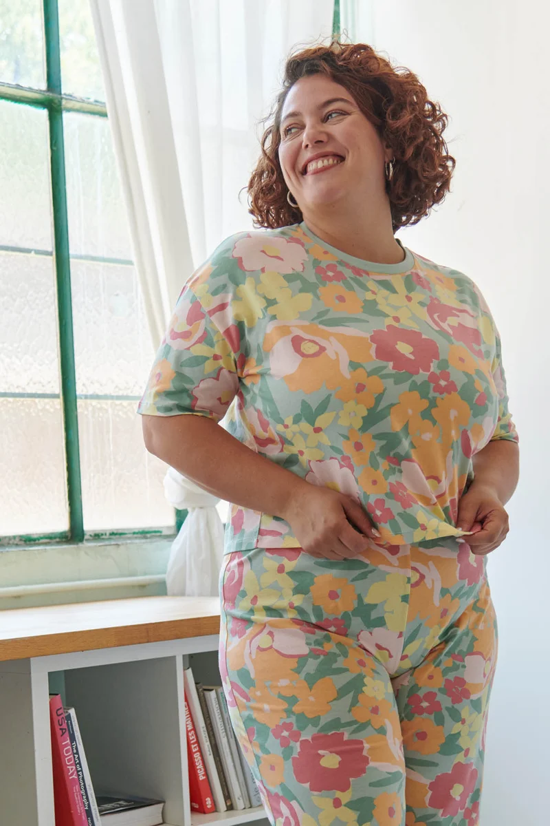 Pyjama Long Coton BIO - Allamanda Vert