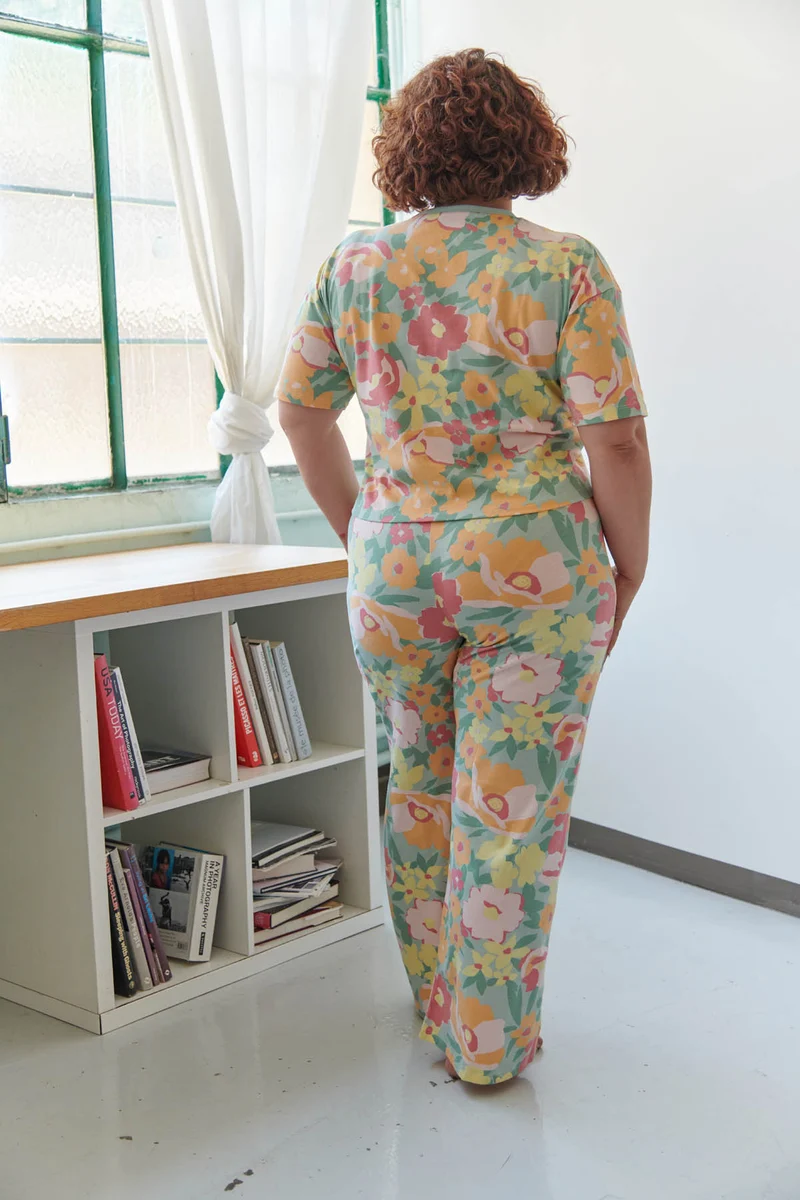Pyjama Long Coton BIO - Allamanda Vert