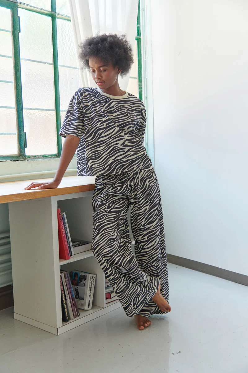 Pyjama Long Coton BIO - Zèbra