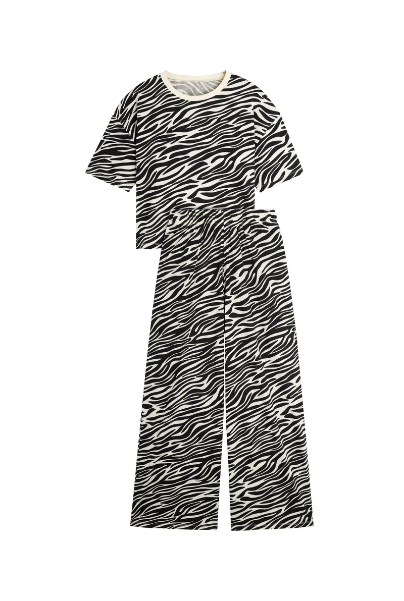 Pyjama Long Coton BIO - Zèbra