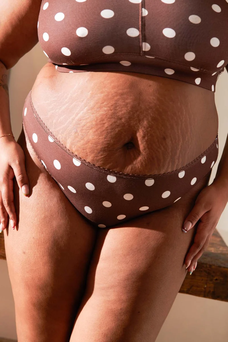 Culotte Coton BIO - Pois marron