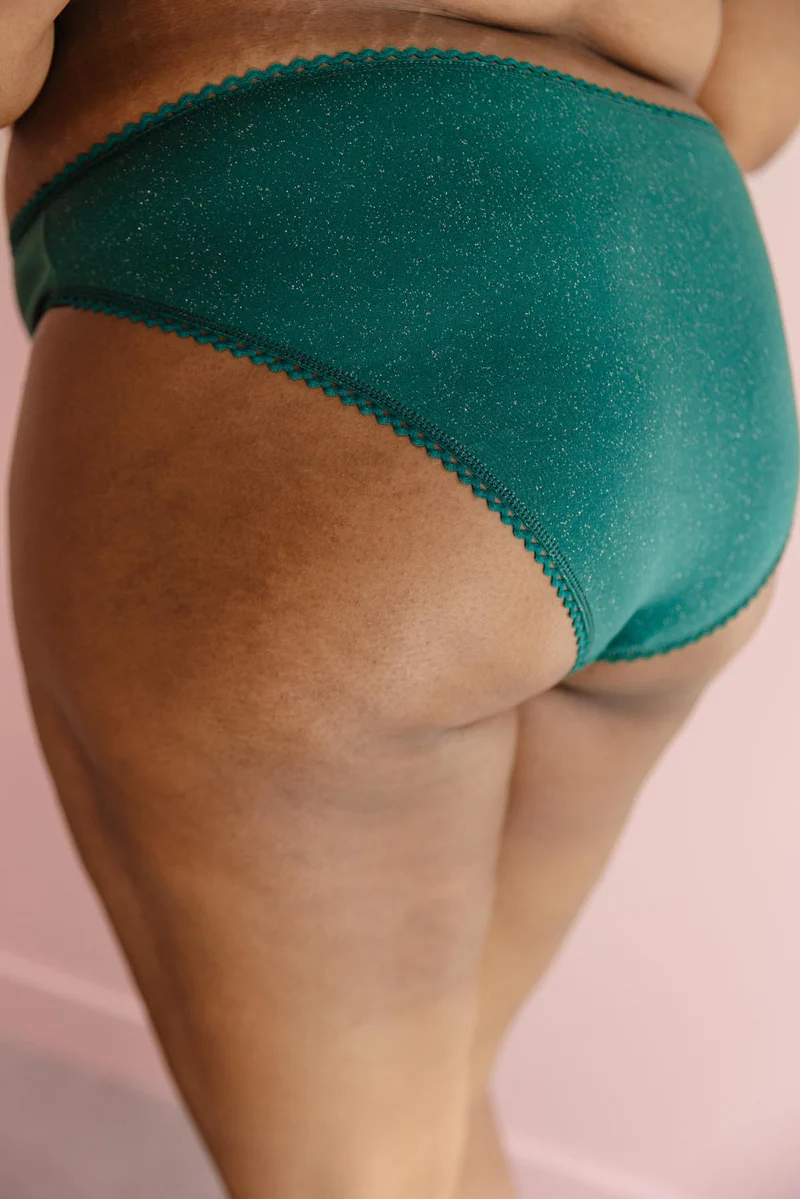 Culotte Coton BIO - Paillettes Vert