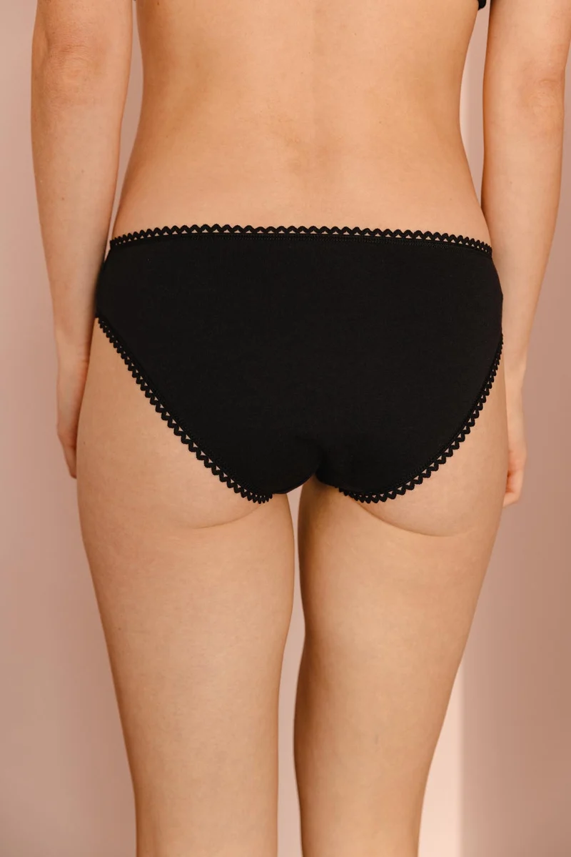 Culotte Coton BIO - Pirate Black