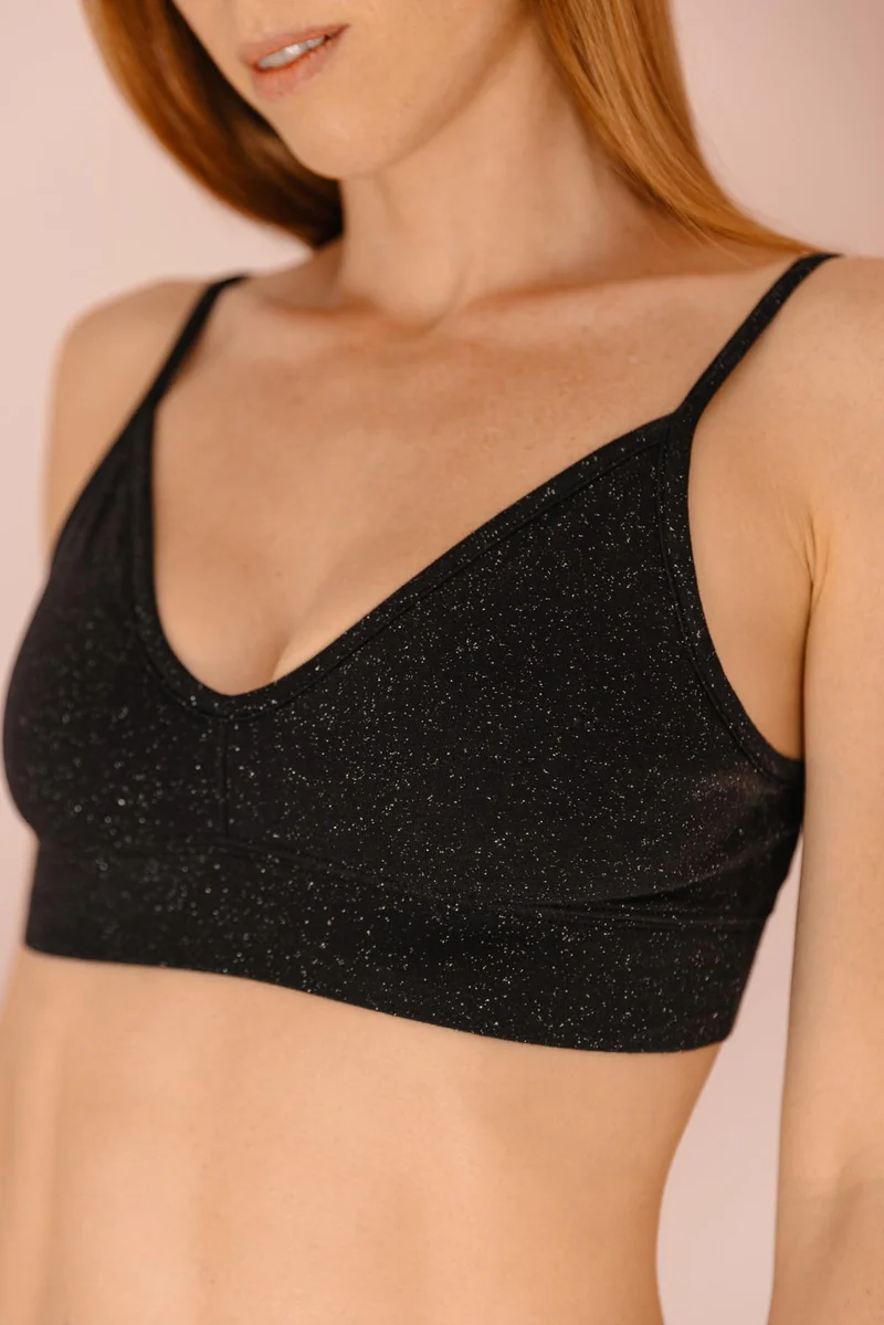 Brassière Coton BIO - Paillettes