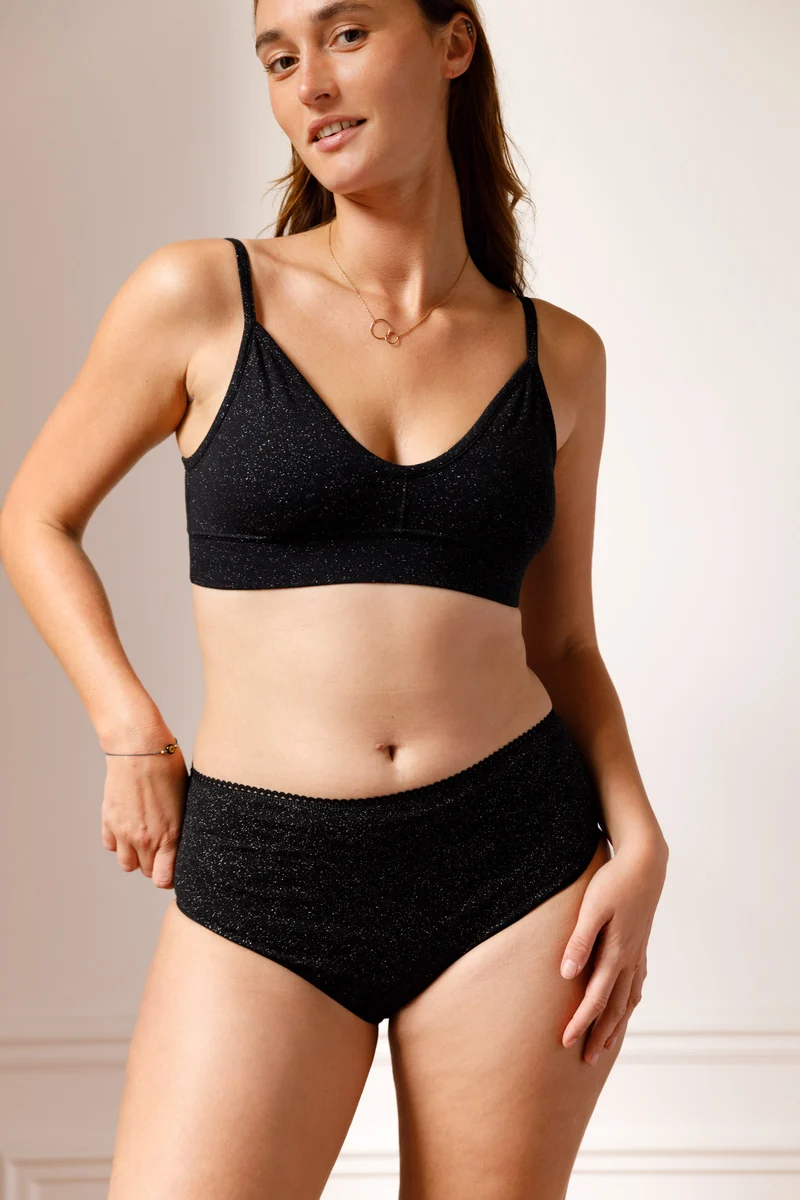 Brassière Coton BIO - Paillettes