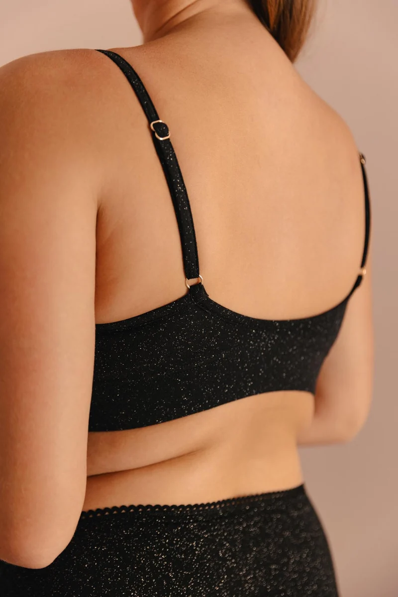 Brassière Coton BIO - Paillettes