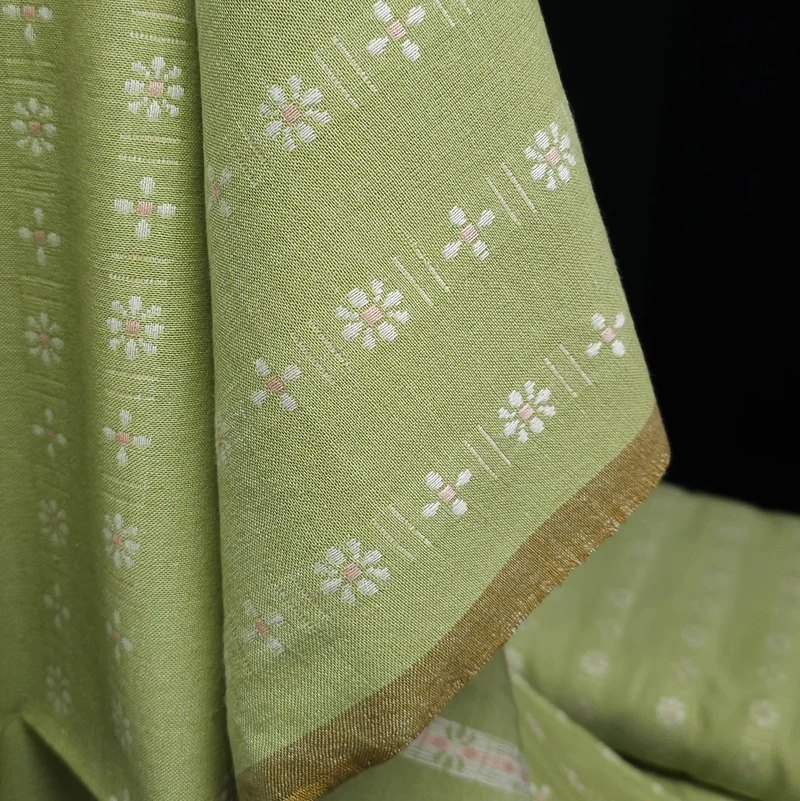 Forest Forage Daisies | Coton tissé teint | Fableism