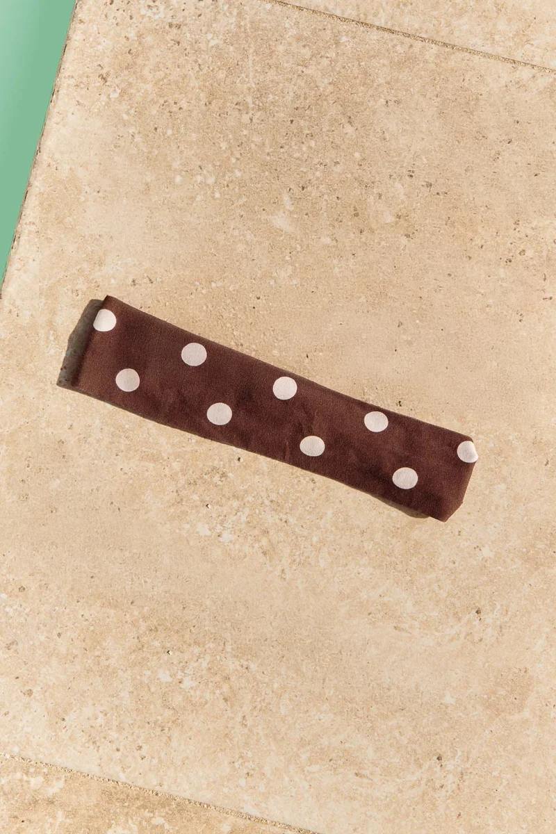 Bandeau Coton BIO - Pois Marron