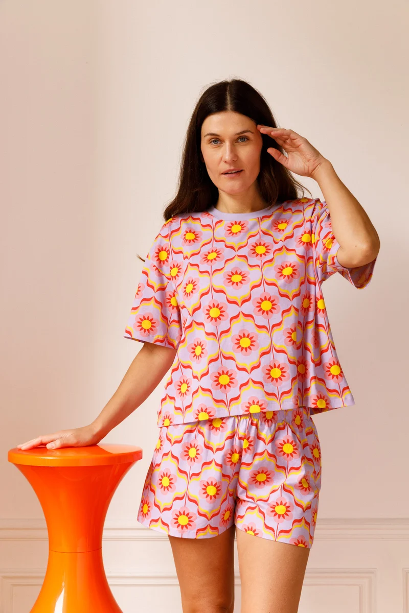 Pyjama coton BIO - Sheila Lavande