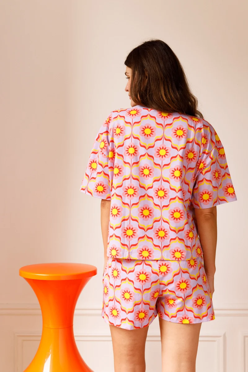 Pyjama coton BIO - Sheila Lavande