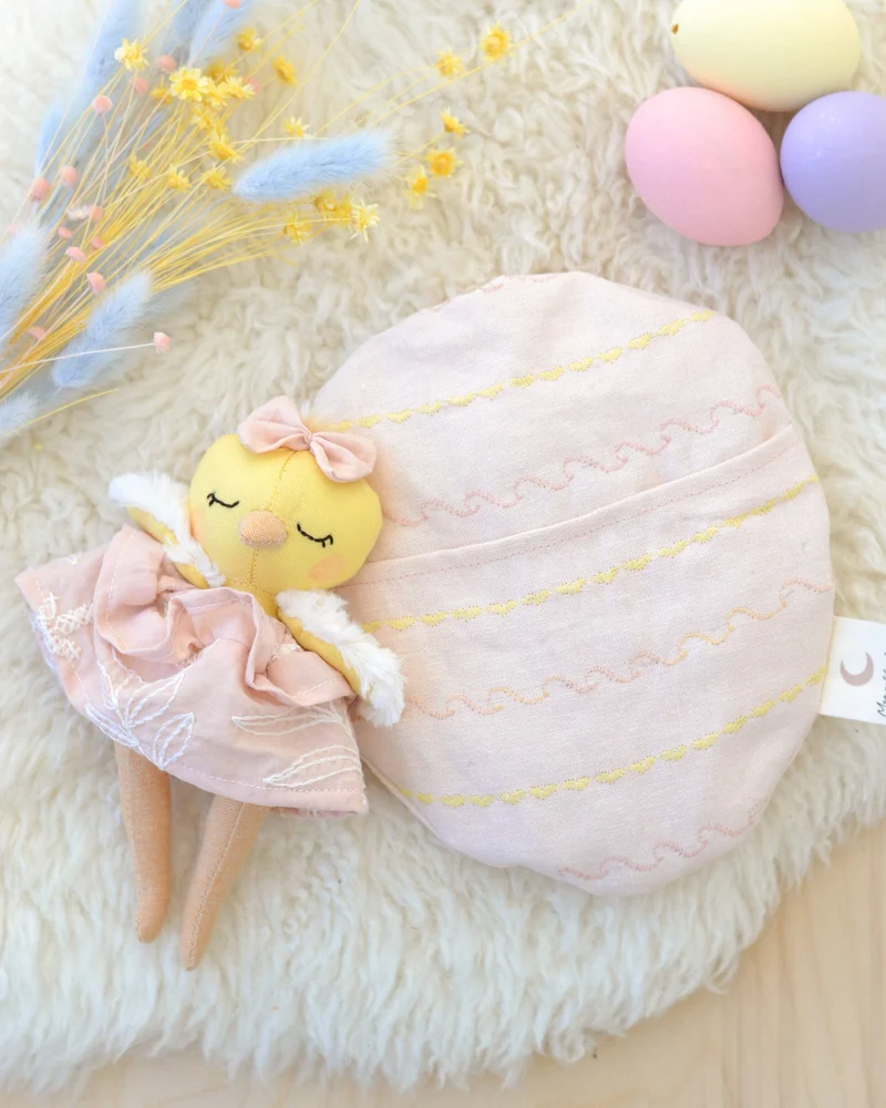 Patron de couture PDF | Mini-poussin + lit œuf de Pâques | Mes Petites Lunes