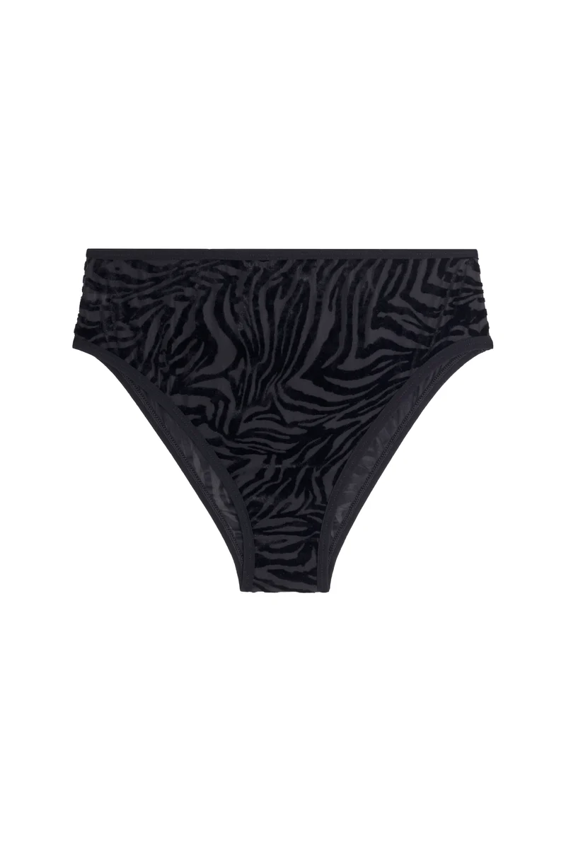 Culotte Taille Haute Tulle - Zèbre Noir