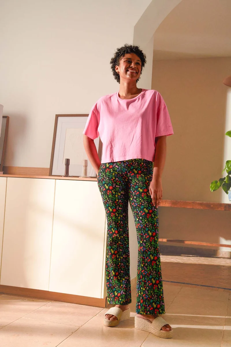 T-shirt Coton BIO - Rose Flash