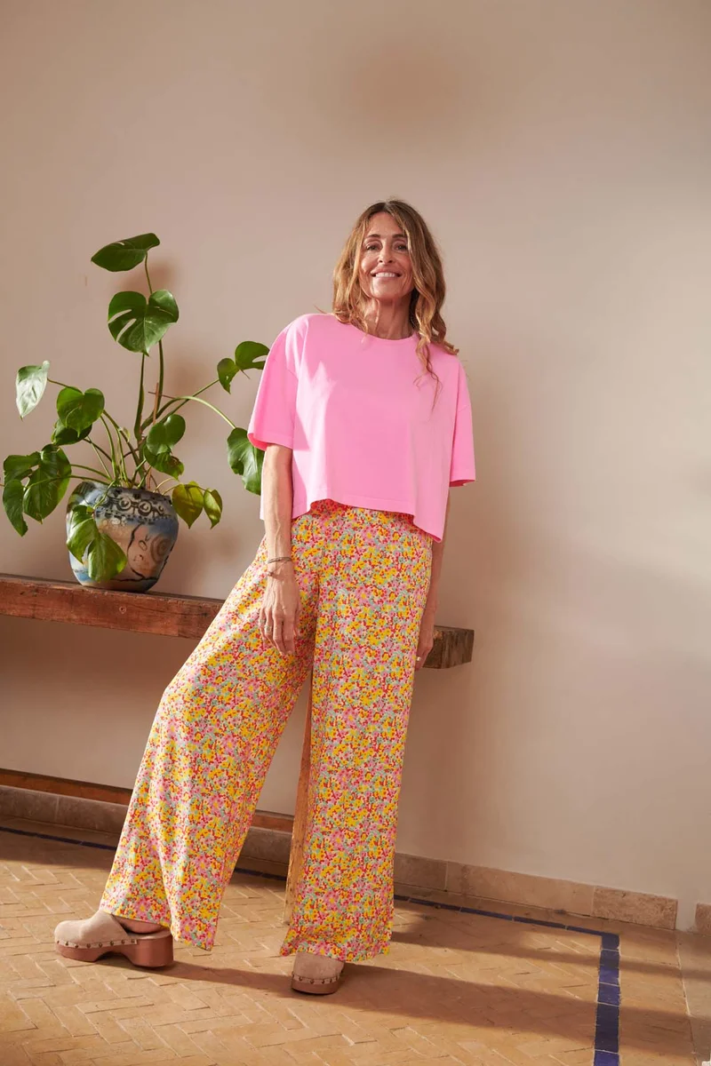 T-shirt Coton BIO - Rose Flash