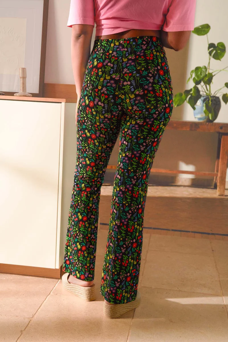 Pantalon Coton BIO Évasé - Pampa noir