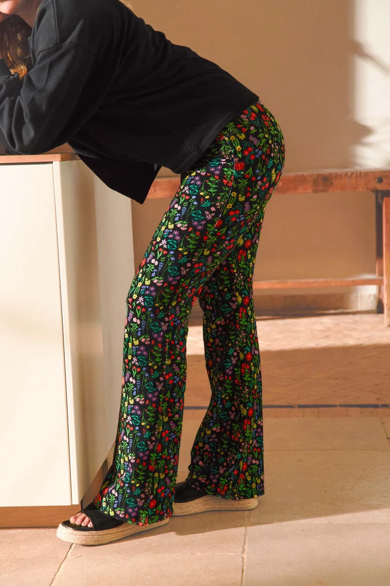 Pantalon Coton BIO Évasé - Pampa noir