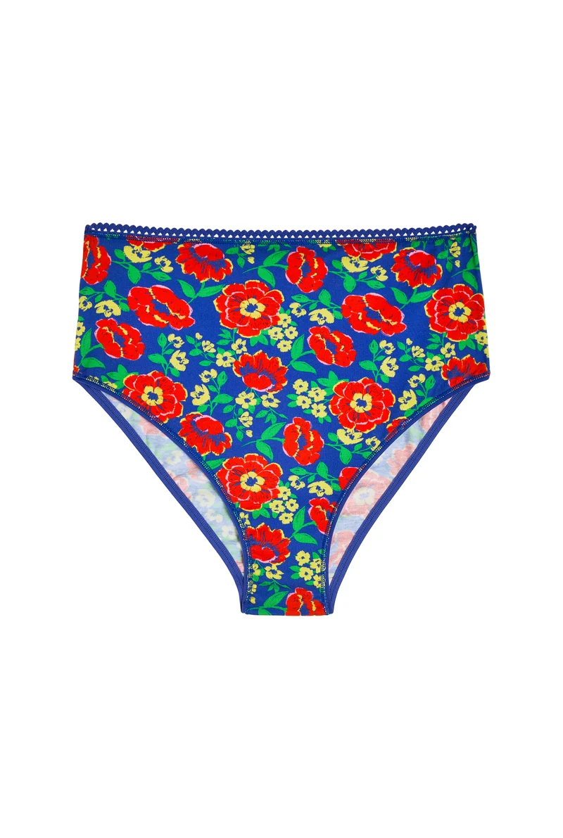 Culotte Taille Haute Coton BIO - Rosa