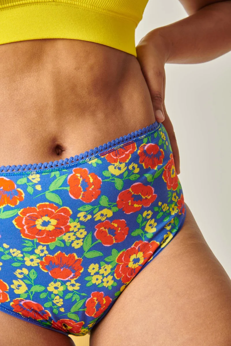Culotte Taille Haute Coton BIO - Rosa