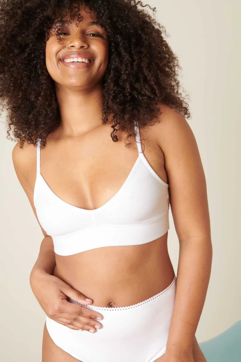 Culotte Taille Haute Coton BIO - Blanc
