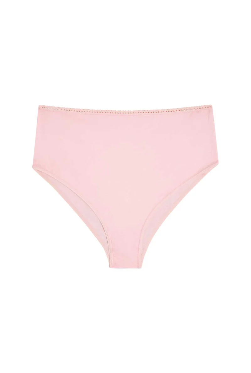 Culotte Taille Haute Coton BIO - Rose Blush