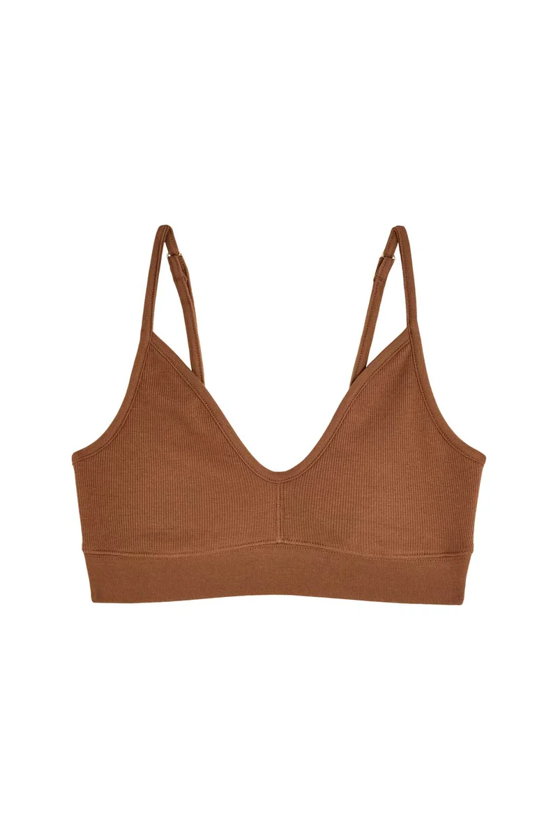 Brassière Coton BIO - Marron