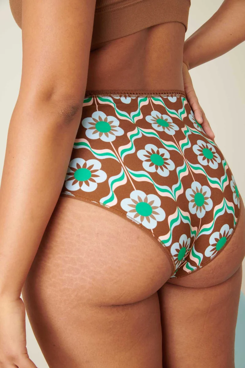 Culotte Taille Haute Coton BIO - Sheila Marron