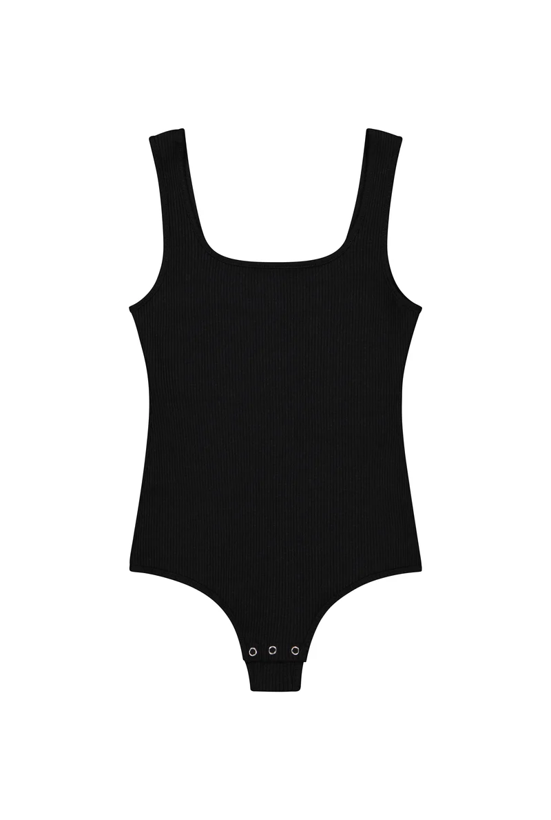 Body Débardeur Coton BIO - Noir