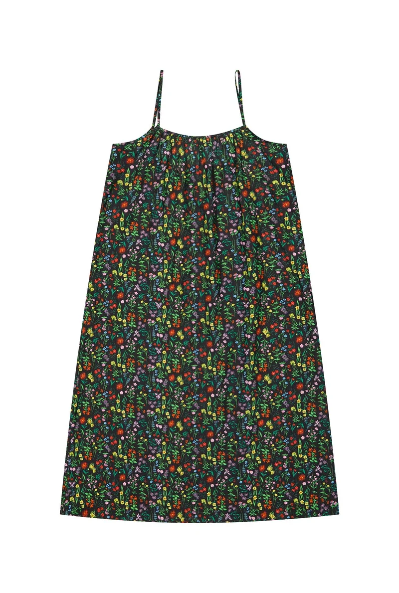 Robe Longue à Bretelles - Pampa Noir