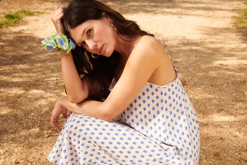 Robe Longue à Bretelles - Abeille