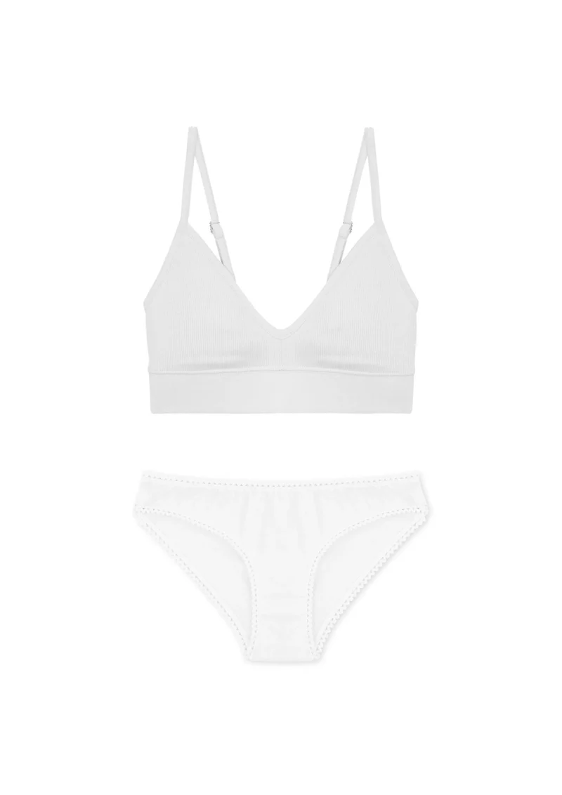 1 BRASSIÈRE + 1 CULOTTE - Blanc