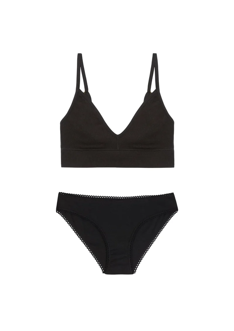 1 BRASSIÈRE + 1 CULOTTE - Pirate Black