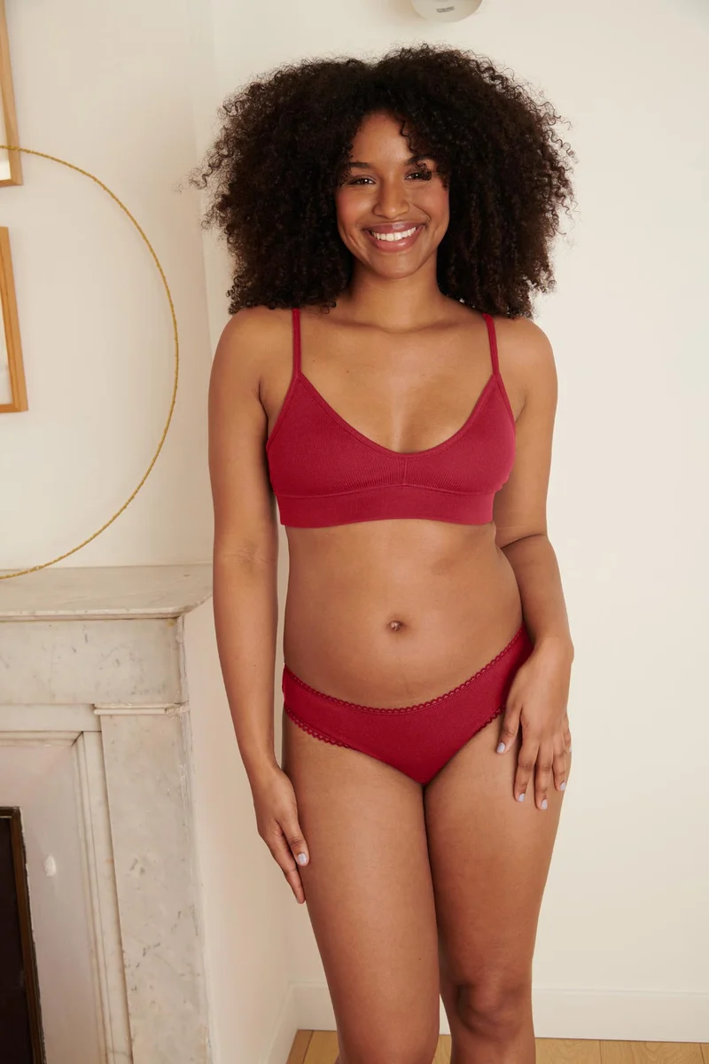 1 BRASSIÈRE + 1 CULOTTE - Cerise