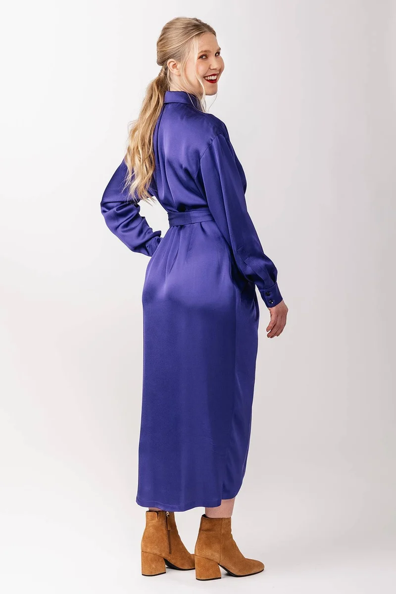 Patron de couture PDF | Robe chemise froncée Ilta | Named Clothing