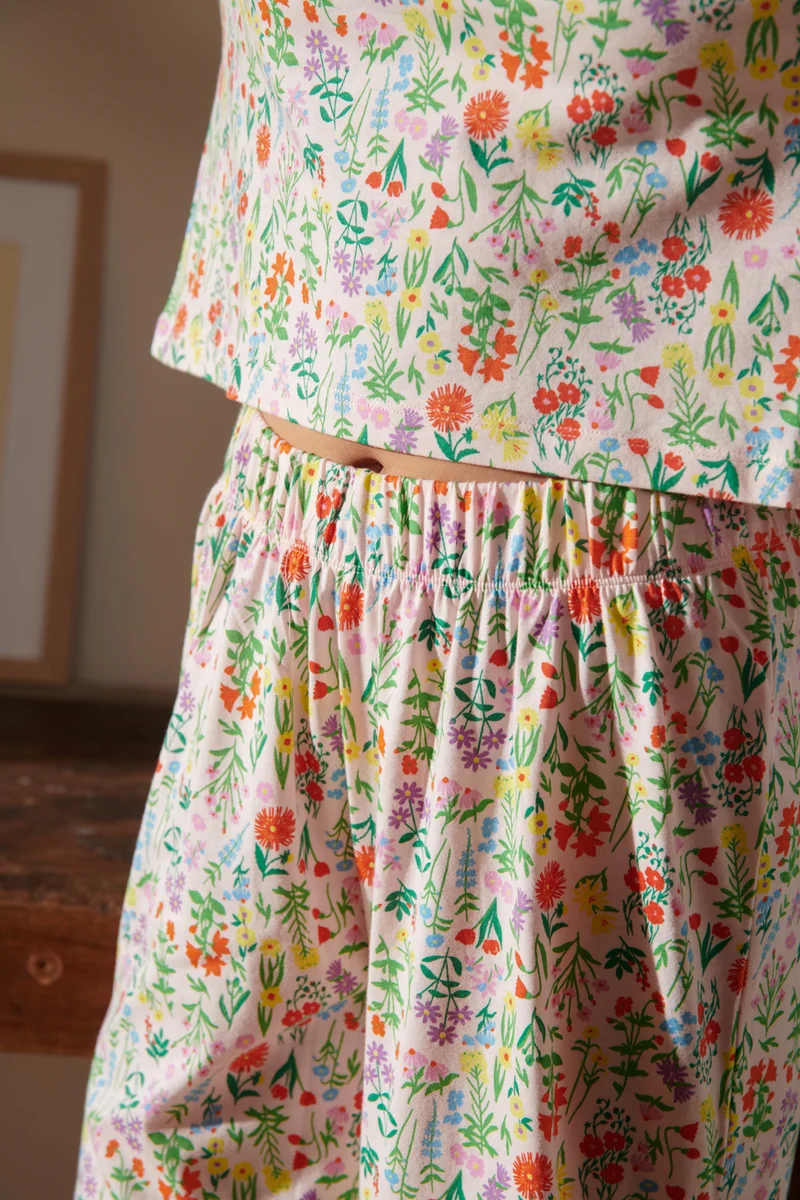 Pyjama Long Coton BIO - Pampa Rose
