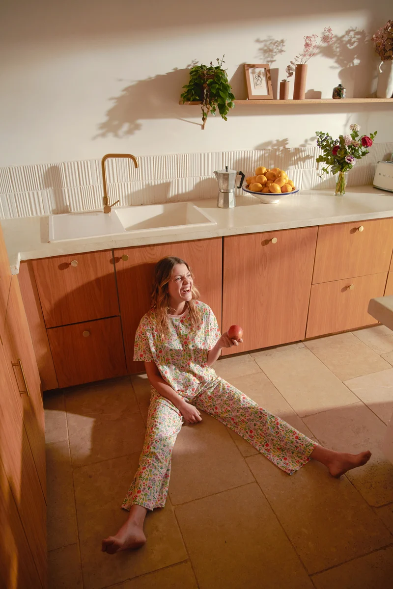 Pyjama Long Coton BIO - Pampa Rose
