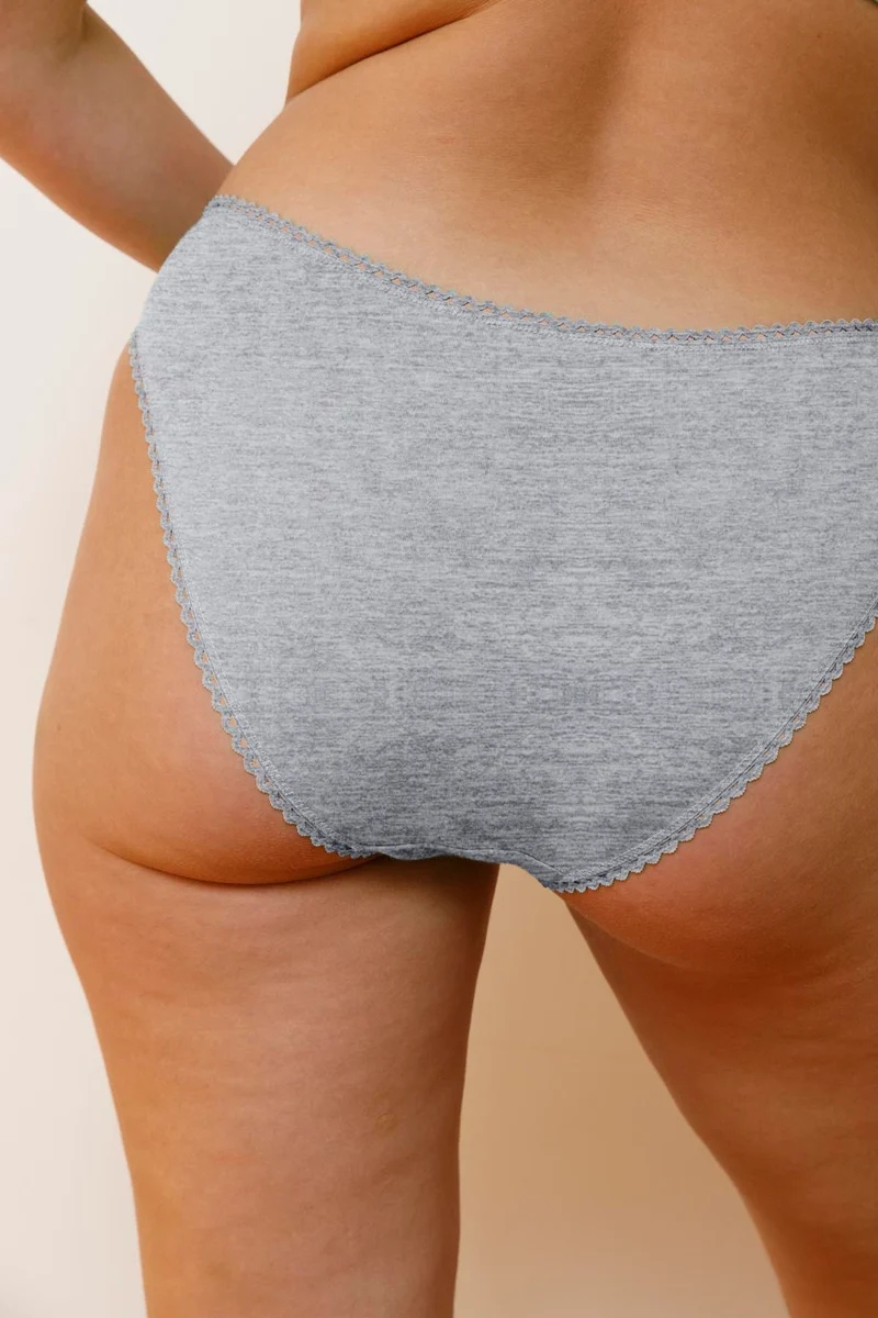 Culotte Coton BIO - Gris Chiné