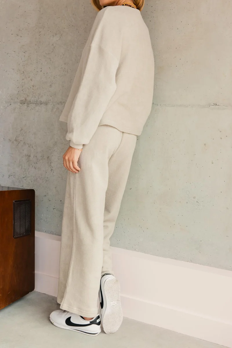 Pantalon Cocoon 100% Coton - Beige