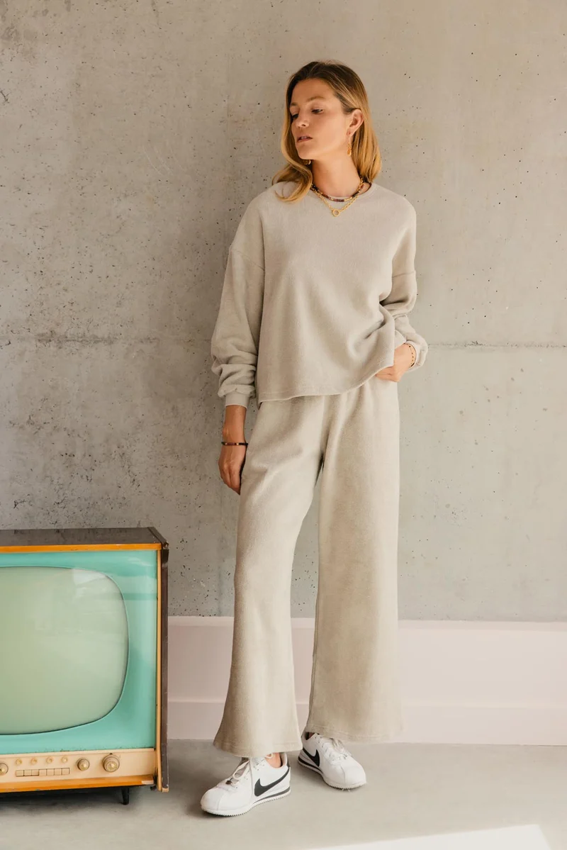 Pantalon Cocoon 100% Coton - Beige