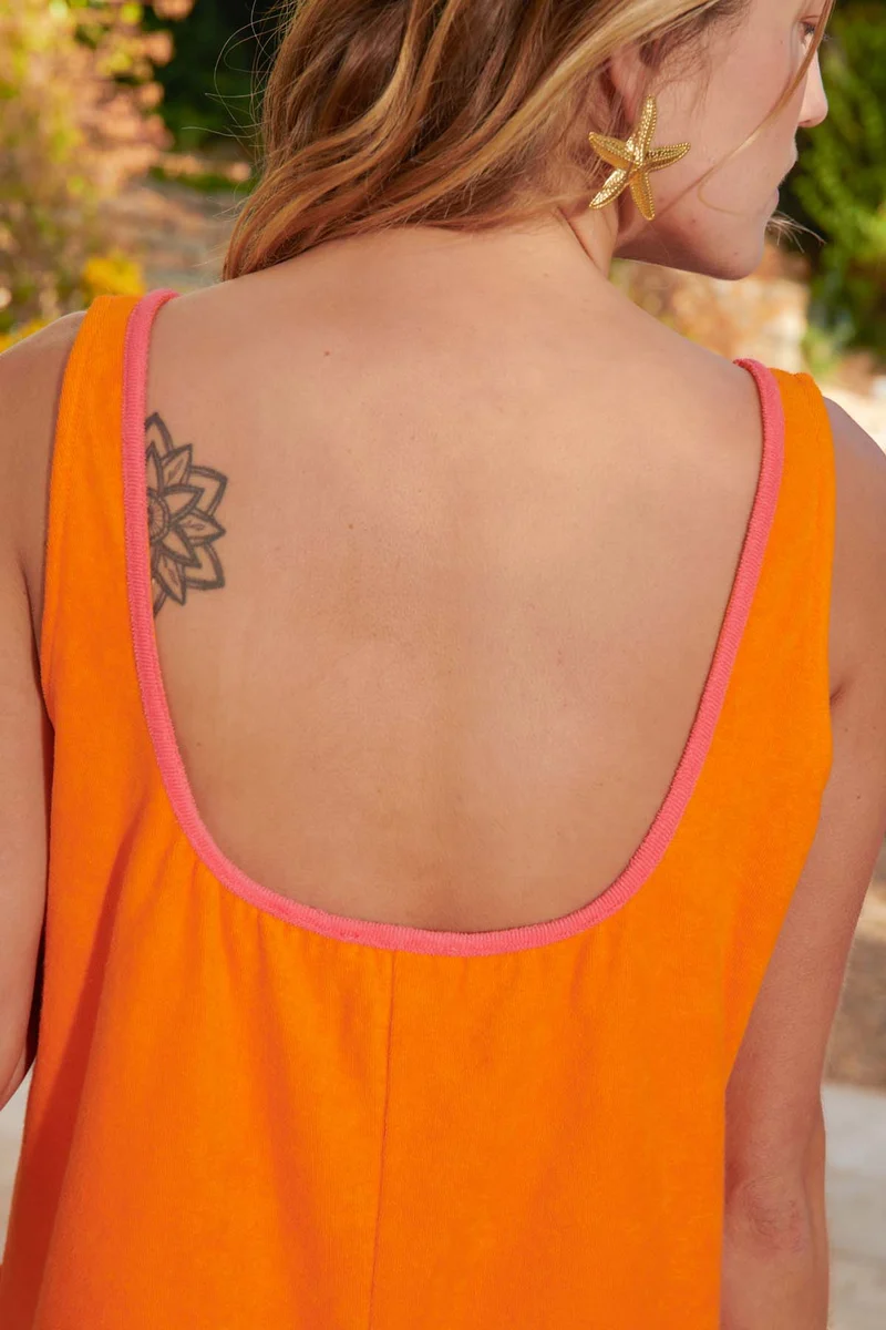 Combishort Éponge Coton BIO - Orange