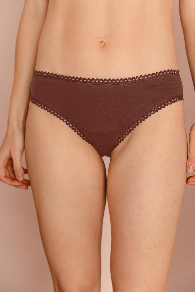 Culotte Coton BIO - Marron foncé