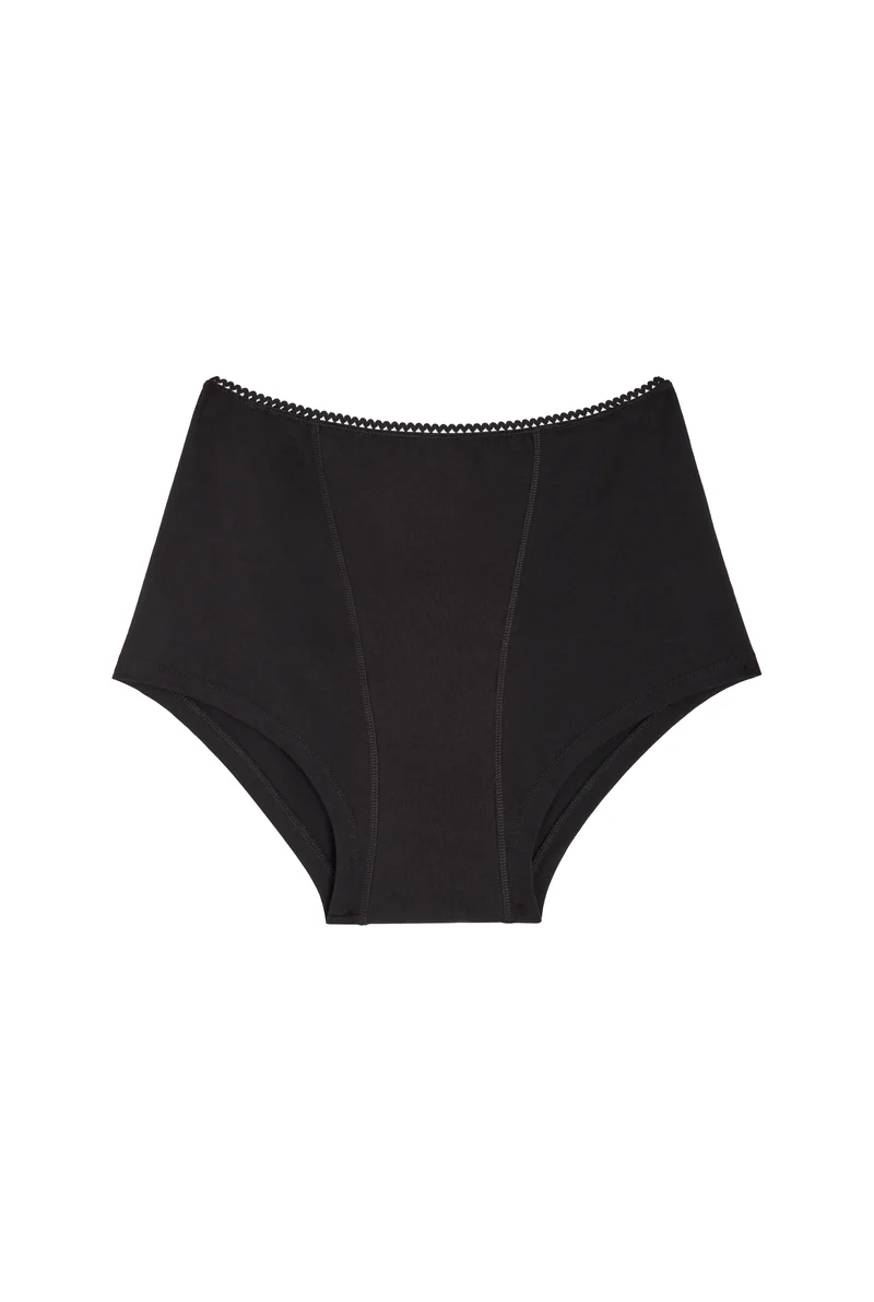 Shorty menstruel GOTS - Flux Nuit | Pirate Black