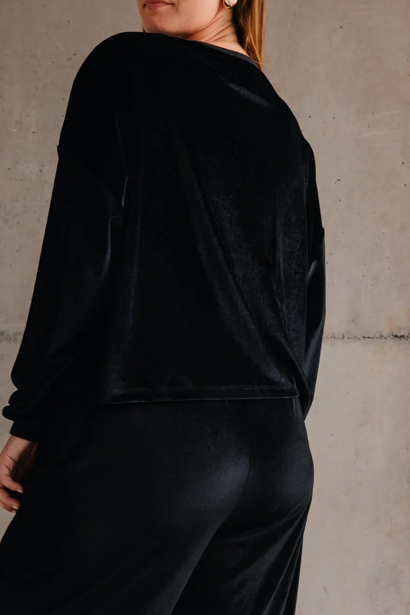 Sweat Velours - Noir
