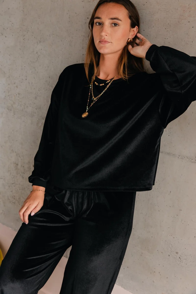 Sweat Velours - Noir