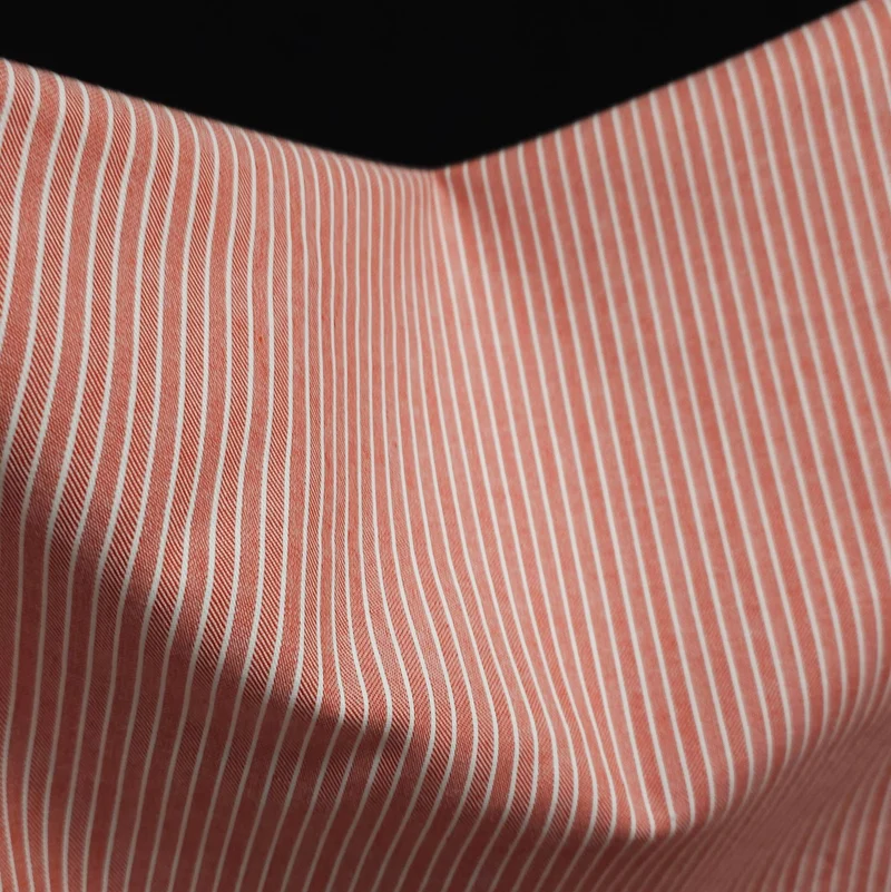 Chevron à rayures tailleur | Twill de coton extensible