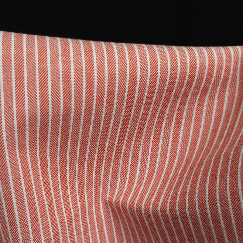 Chevron à rayures tailleur | Twill de coton extensible